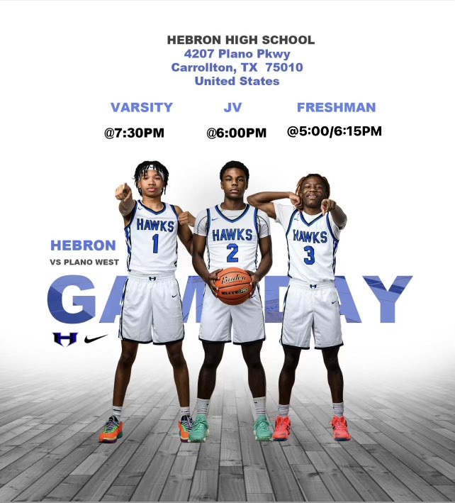 Hebron High School Boys Basketball (@hebronhawksbb) on Twitter photo 🔵⚪️ 🏀Game 2 of District🏀⚪️🔵
Come out and support your Hawks
🆚 <a href="/BballPlanoWest/">Plano West Basketball</a>
📆 Dec. 15th
📍 The Hawks Nest
#Round2 #ItsJustWork #Toe2Toe 🔵⚪️ 🏀Game 2 of District🏀⚪️🔵
Come out and support your Hawks
🆚 <a href="/BballPlanoWest/">Plano West Basketball</a>
📆 Dec. 15th
📍 The Hawks Nest
#Round2 #ItsJustWork #Toe2Toe