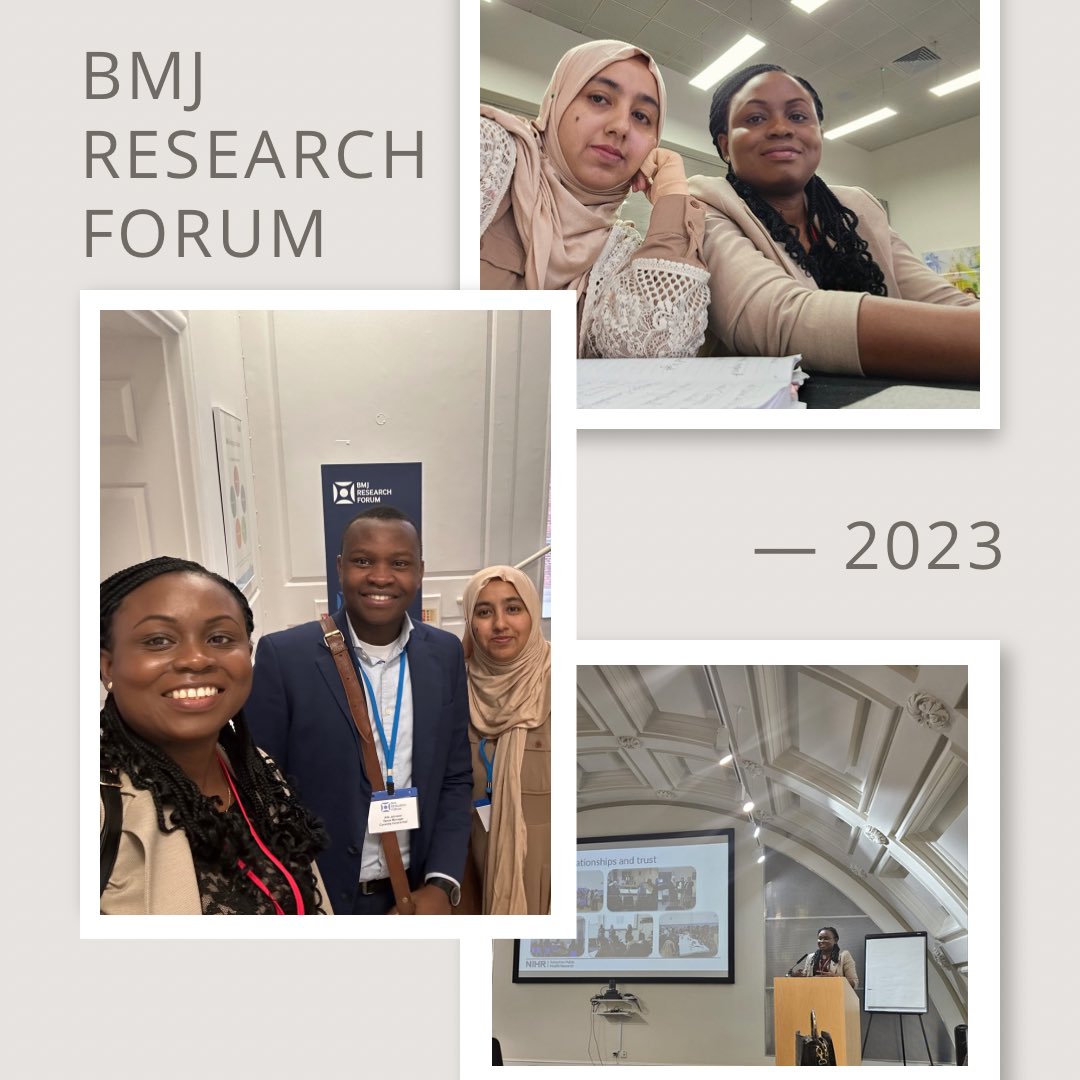 Extremely thankful for the chance to showcase part of our CLARITY project (funded by @NIHRSPHR) at the BMJ Research Forum 2023 @bmj_company. 
The conference was awesome. Looking forward to next year. 
#bmjresearchforum
#bmjrf
#researchforum