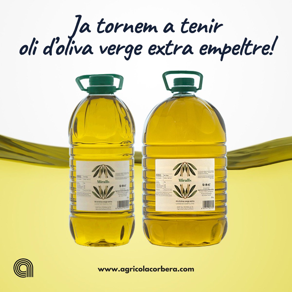 Ja podeu 🛒 l’OOVE de la varietat empeltre! 

Consumint oli d’oliva verge extra, fem salut!

#empeltre #OOVE #DOPoliterraalta