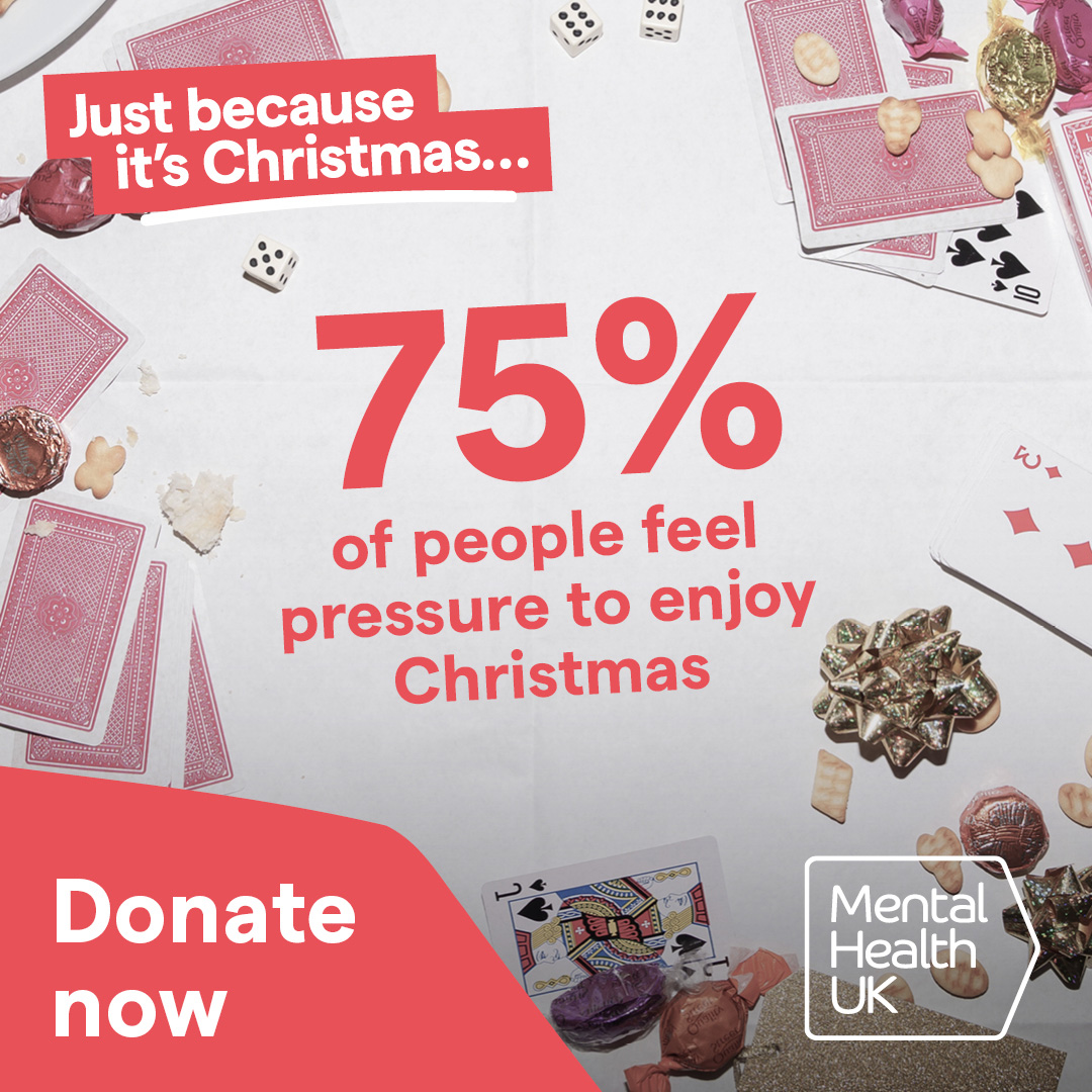 🌟 The festive season often comes with an expectation to be happy, yet for people experiencing mental health problems, this time of year can be the toughest. That's why we're calling for your help, so we can keep supporting those who need it most. 👇 bit.ly/3GjI1PT