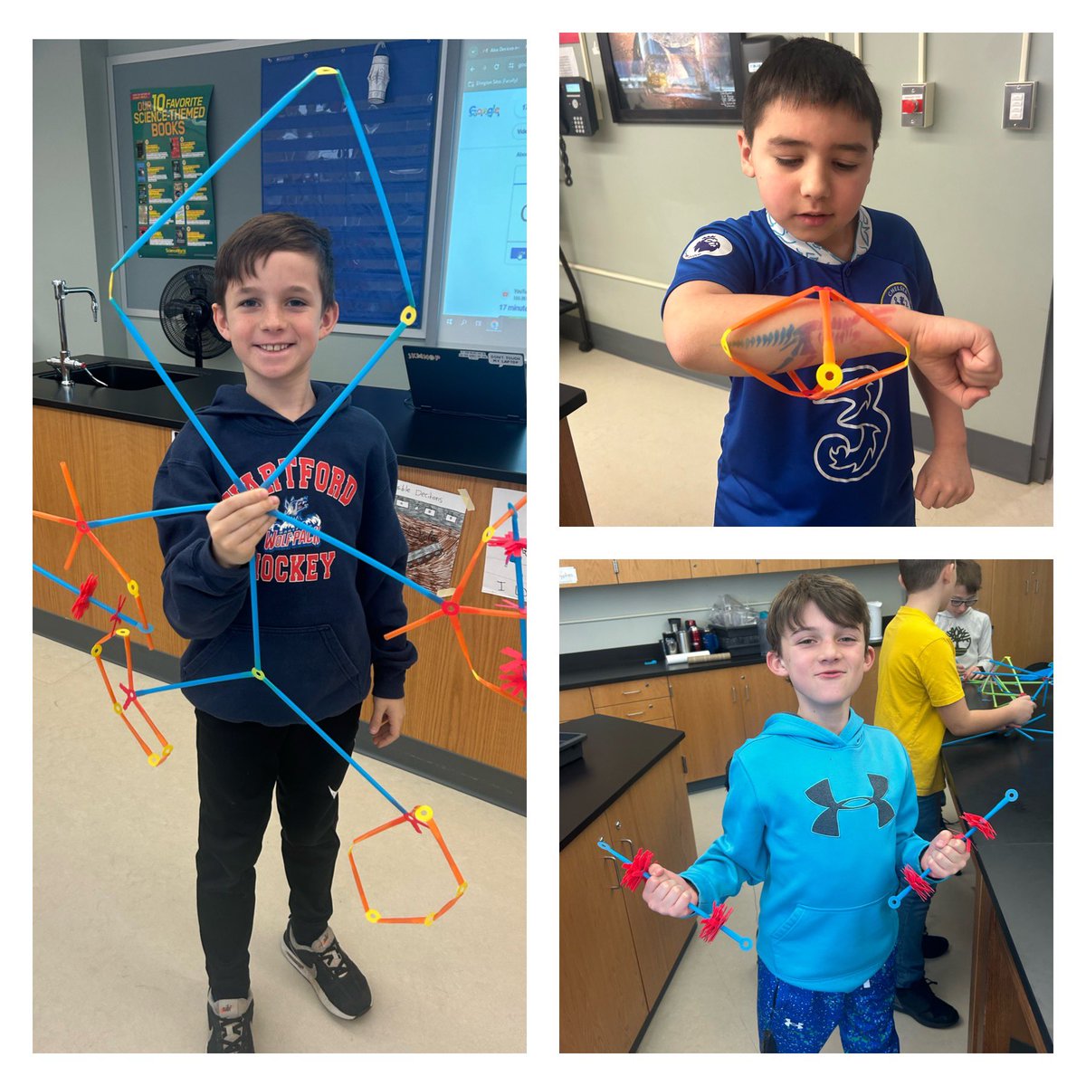 STEM fun! Building with Legos and Strawbees! <a href="/CLSPrincipal_/">John Powell🐯</a> <a href="/eps_stem/">Gomathi Ramachandran</a>