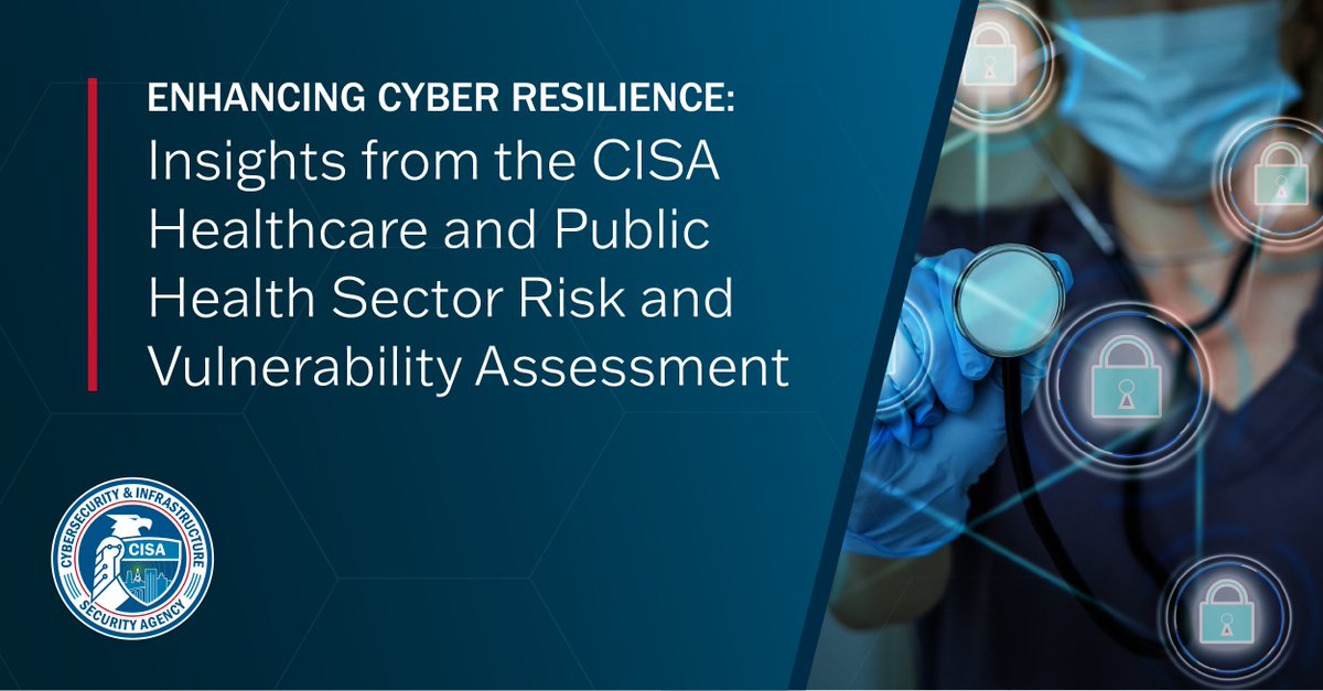 We published a cybersecurity advisory on our findings and activities from a Risk and Vulnerability Assessment of a Healthcare and Public Health Sector organization that provides recommendations on an improved cyber posture. go.dhs.gov/JZQ
