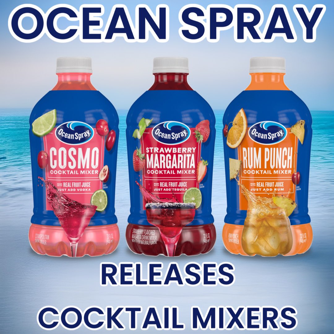 Ocean Spray Launches Cocktail Mixers