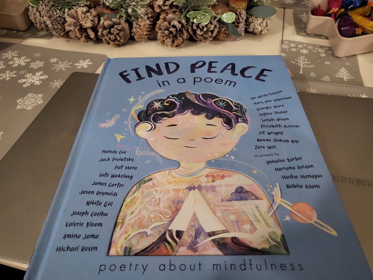 What a beautiful poetry book. Can't wait to share this. Thank you @LittleTigerUK for sending #findpeaceinapoem a calming book with mindfulness at its heart.