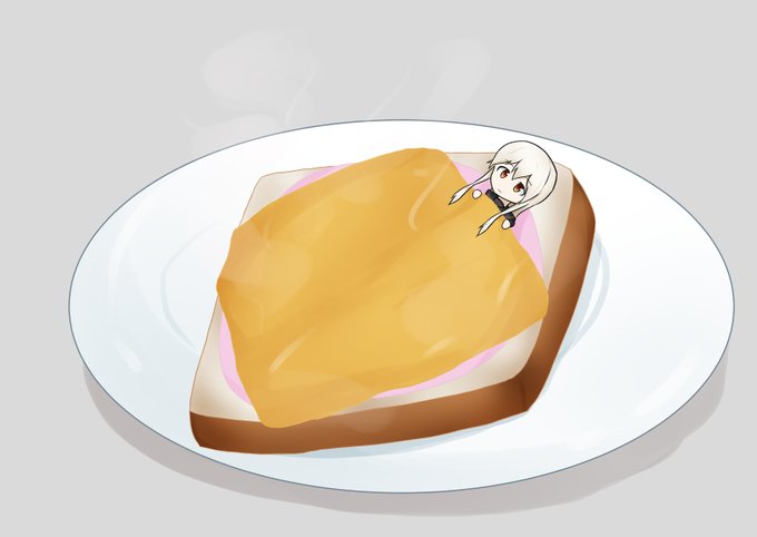 「looking at viewer toast」 illustration images(Latest)