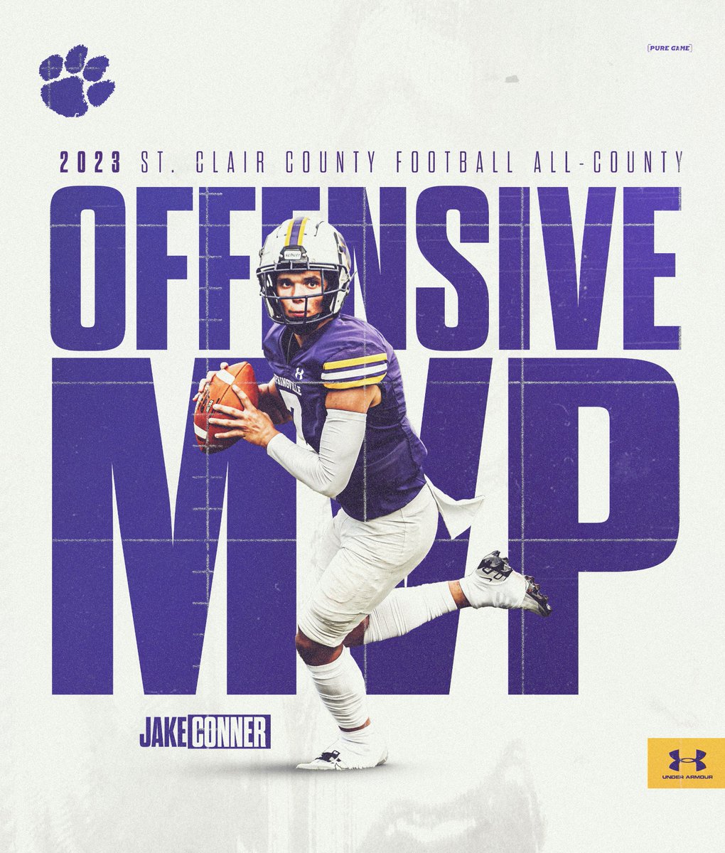 🐯🏈Your All-County Tigers!
And Jake Conner as the St. Clair County Offensive MVP! 🏆