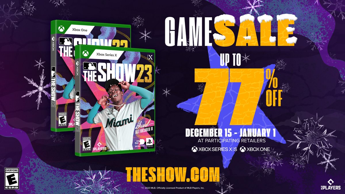 Just in time for the holidays! 🎁🎄 #MLBTheShow 23 is up to 77% off on @Xbox! Get it now at Microsoft Store and #OwnTheShow: mlbthe.show/33j