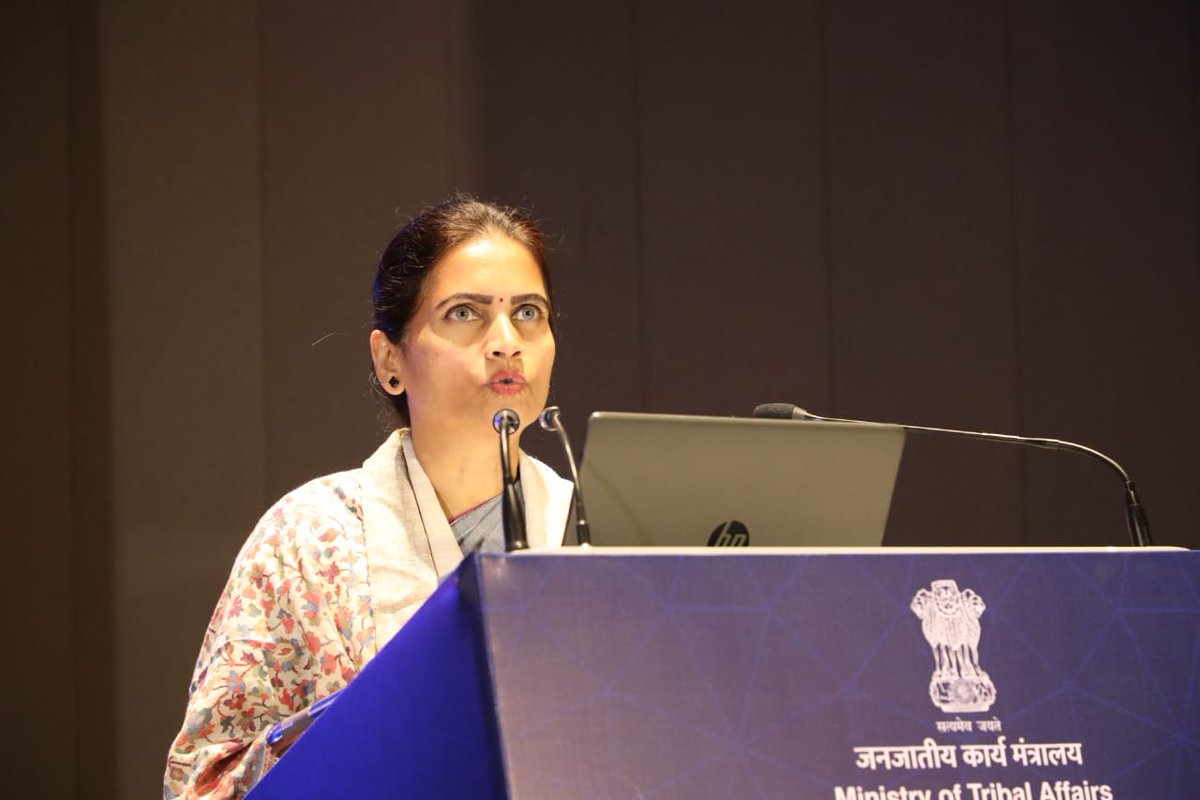 Shri Bishweswar Tudu ji, Hon'ble Minister of State for Jal Shakti and Tribal Affairs, Smt Bharati Pawar, Hon'ble Minister of State for Health and Family Welfare and Tribal Affairs, joined by Secretary-level officers, Additional secretaries,