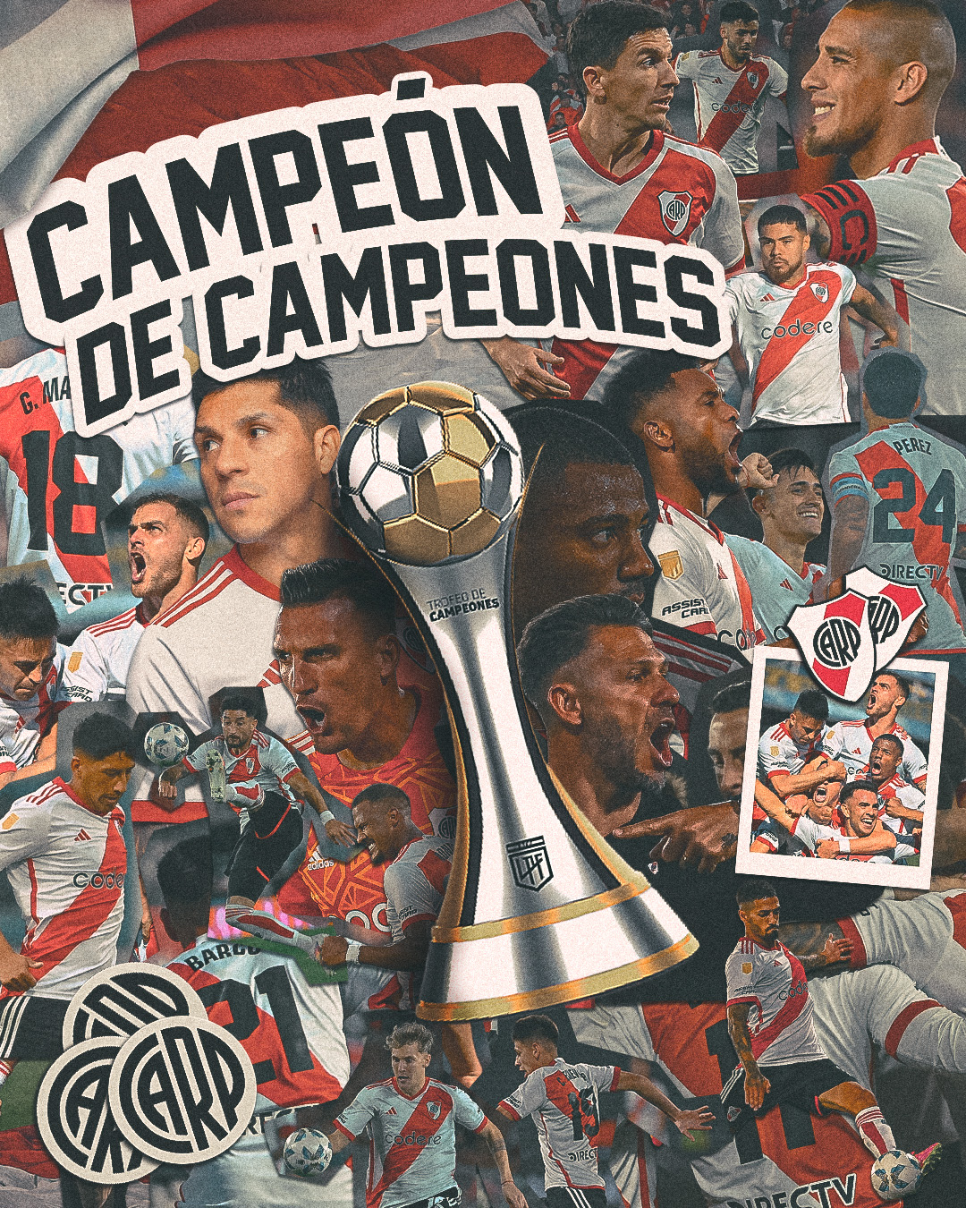 River Plate on X: 🏆 ¡¡RIVER CAMPEÓN DEL TROFEO DE CAMPEONES 2023!! 🤍❤️🤍   / X