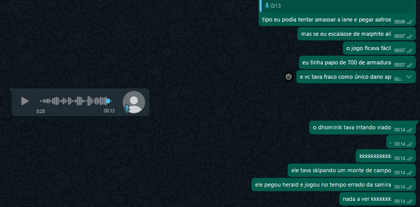 jennalol0's tweet image. Nós jogamos um jogo no campeonato do inhouse academy, contra o time do dhominik, ele tomou gap 
e ficou revoltado.
A promessa do cenário btw kk
Disse ainda que tem coach com o Seel e mesmo assim perdeu para diamante na jungle.
(A conversa no whatsapp foi com o mid laner dele)