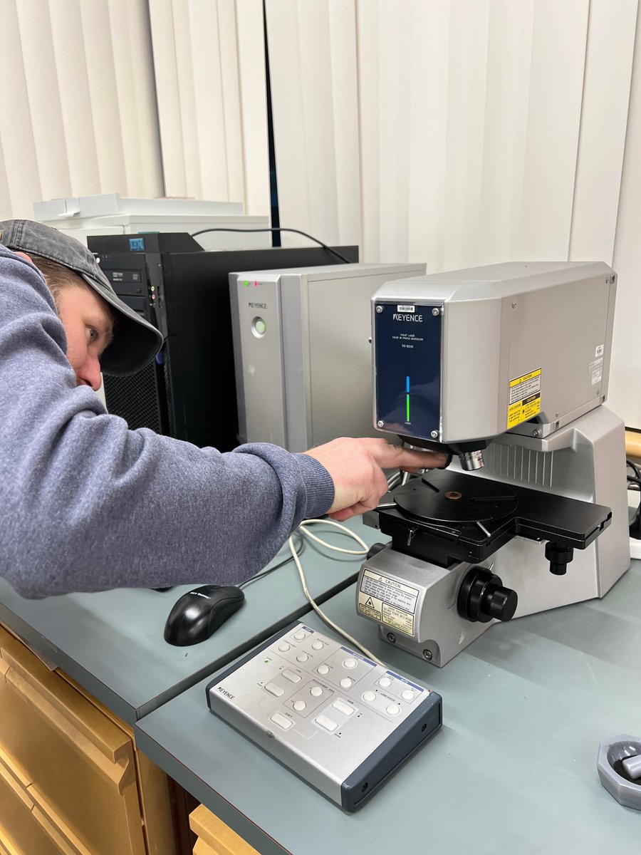 We just added the KEYENCE VK-9500 3D profile laser microscope to our lab toolkit. Looking forward to the enhanced capabilities it brings to our research. #LabUpdate #Microscopy #thisisUNBC