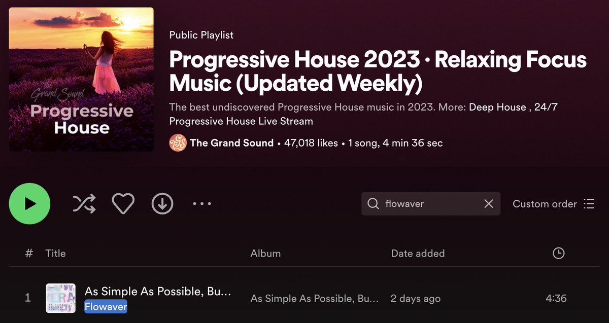 Thanks @the.grand.sound for featuring ‘As Simple As Possible, But Not Simpler’ on their @spotify playlist  #progressivehouse #progressivehousemusic #melodictechno #house #housemusic #housemusiclovers #housemusicdj #electronicmusic #edm #deephouse #beatport #spotify #applemusic
