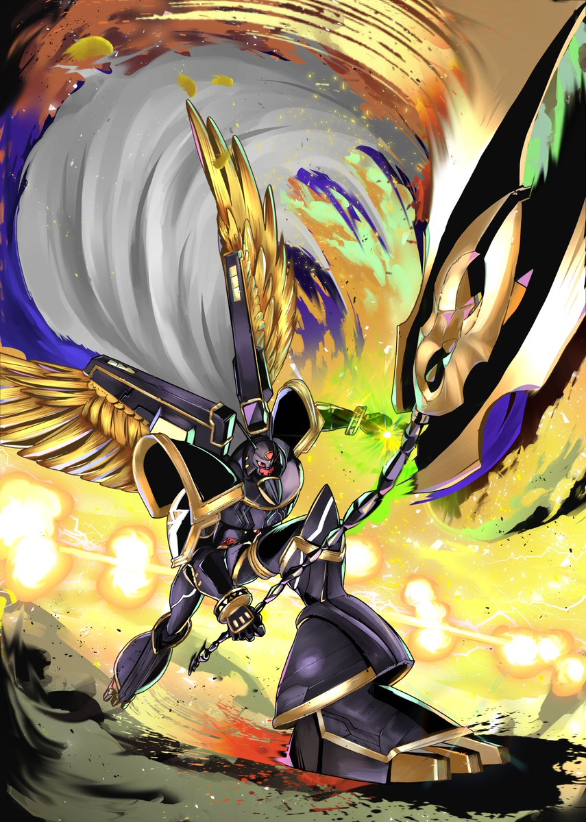 pagyouuuu's tweet photo. ALPHAMON
#デジモン闇鍋本寄稿イラスト集
#デジモン #Digimon https://t.co/YLRVewhihS