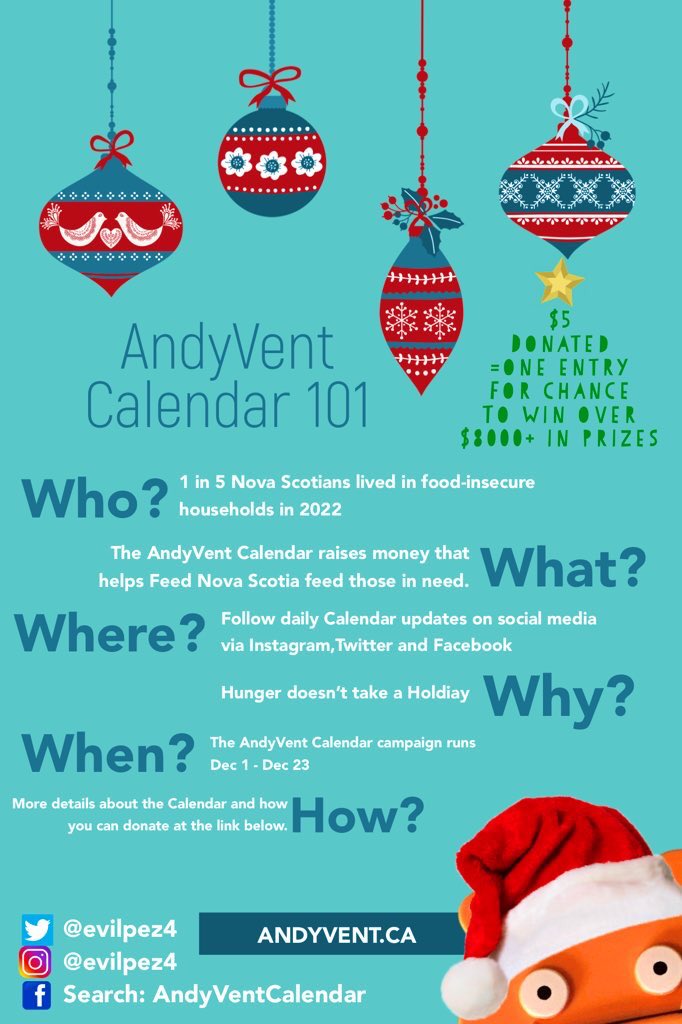 This is the time when I ask you to do one AndyVent.ca RT or social media post to help boost awareness. If you have before, my thanks, if not, pick one (I know there are A LOT) & have at it. Shout outs are as good as donating! Lets help #FeedTheNeed Thanks, kids! -Andy