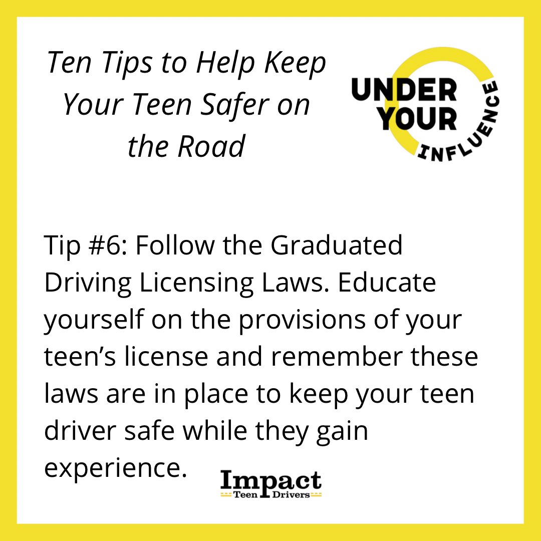 whatslethal's tweet image. Choose safety over convenience every time. 

Two more tips in our series of tips to help keep young drivers safer on the road are

🟨 Teach your teens to know their driver.

🟨 Follow Graduated Driver Licensing laws.

#TeenDrivers #LearningToDrive