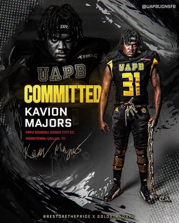 KavionMajors ⭐️ (@majorskavion) on Twitter photo 100% committed <a href="/UAPBLionsFB/">𝐆𝐨𝐥𝐝𝐞𝐧 𝐋𝐢𝐨𝐧𝐬 𝐅𝐨𝐨𝐭𝐛𝐚𝐥𝐥 🏈</a> 🟡⚫️ Dream come true‼️ Its a blessing to be playing D1…. Let’s work Coach💯 <a href="/dscalloway/">David S. Calloway</a> #GODDiD 🙏🏾 <a href="/JuCoFootballACE/">JuCo Football Forer</a> <a href="/JUCOFFrenzy/">JUCO Football Frenzy</a> 100% committed <a href="/UAPBLionsFB/">𝐆𝐨𝐥𝐝𝐞𝐧 𝐋𝐢𝐨𝐧𝐬 𝐅𝐨𝐨𝐭𝐛𝐚𝐥𝐥 🏈</a> 🟡⚫️ Dream come true‼️ Its a blessing to be playing D1…. Let’s work Coach💯 <a href="/dscalloway/">David S. Calloway</a> #GODDiD 🙏🏾 <a href="/JuCoFootballACE/">JuCo Football Forer</a> <a href="/JUCOFFrenzy/">JUCO Football Frenzy</a>