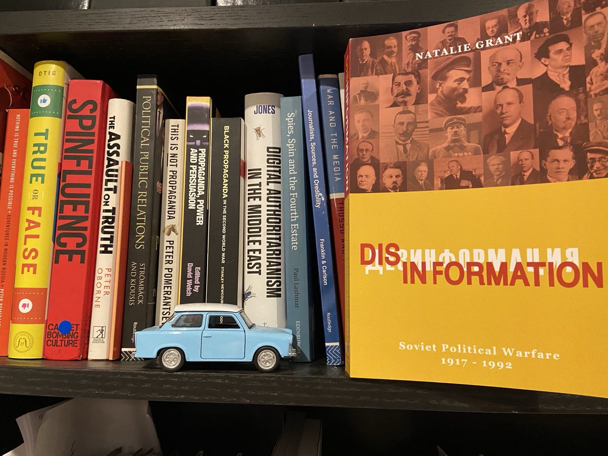 Latest arrival - Natalie Grant’s book “Disinformation: Soviet Political War 1917-1992”. #soviets #disinformation#activemeasures #covert