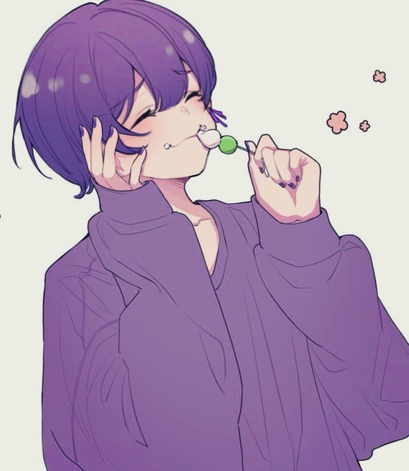 「purple sweater」 illustration images(Latest｜RT&Fav:50)