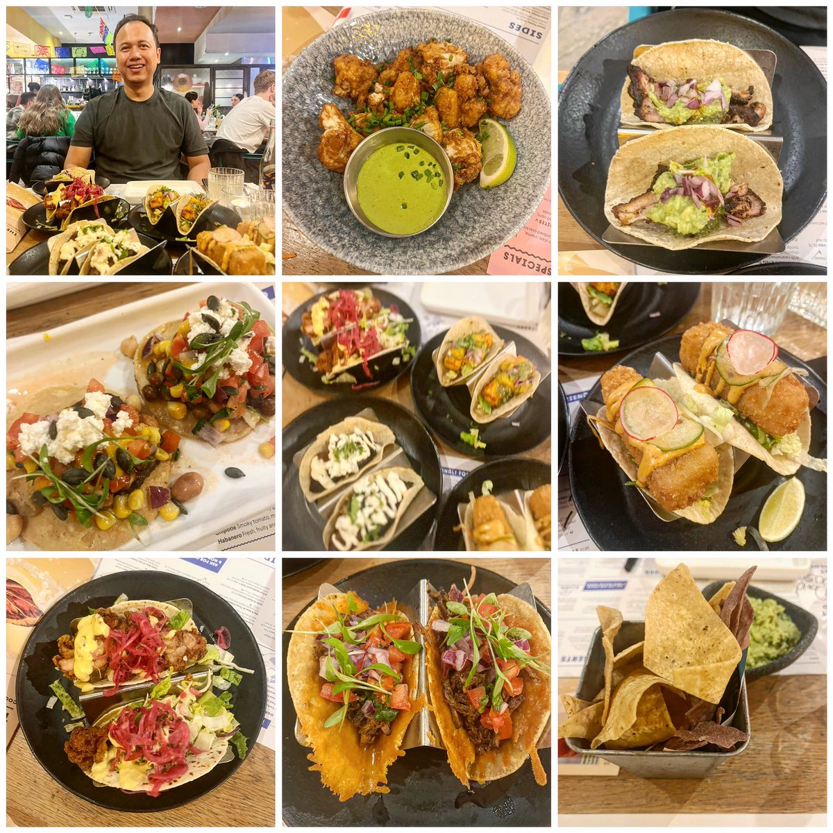 One of Moiz’s favourite places to eat in #London: #Wahaca with probably more #tacos than two people can eat. #angelislington #awesome #dinner #eatingout