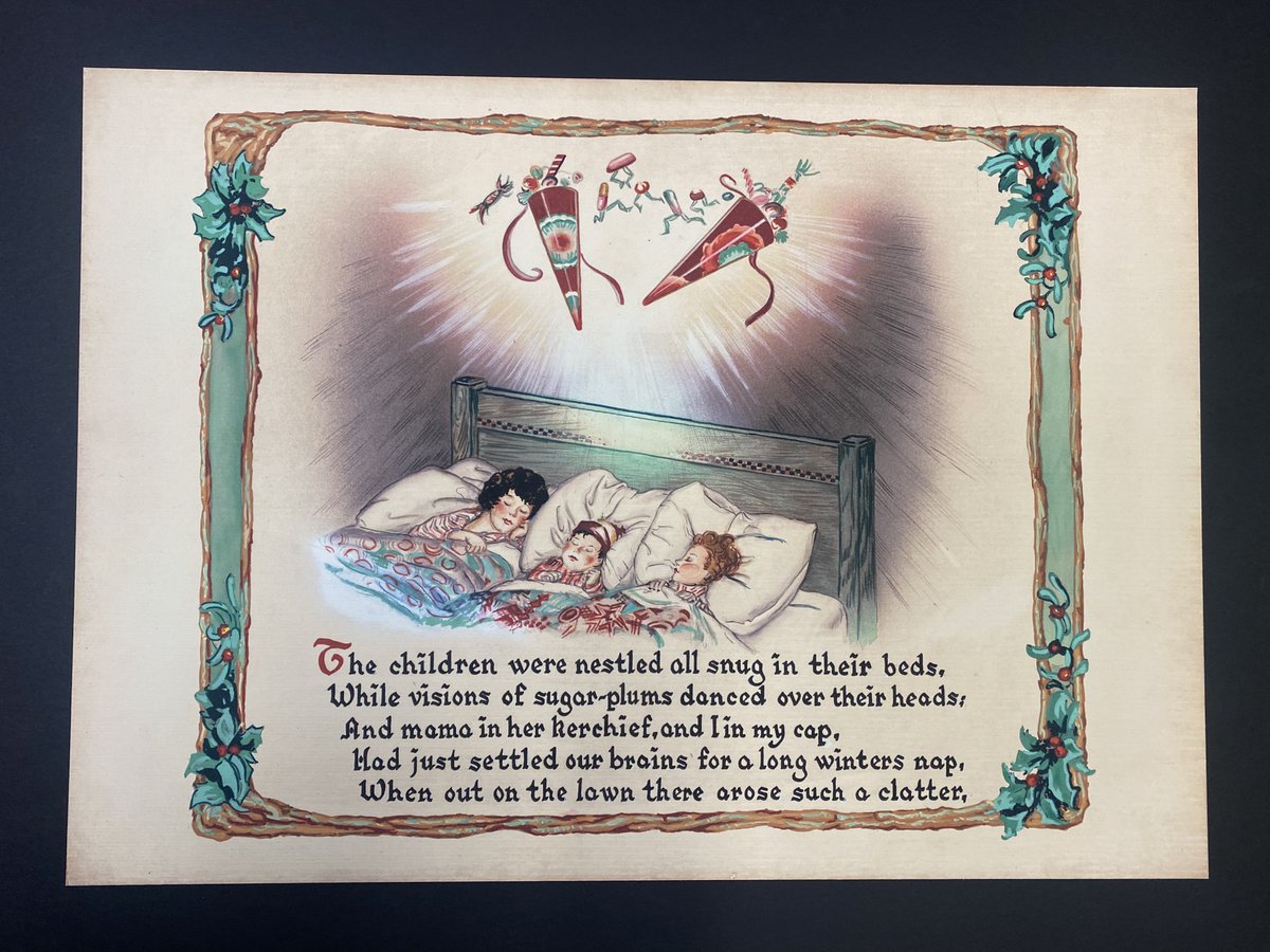 'Twas the night before Christmas ... Scroll page by page reading The Night Before Christmas that was hand-painted in 1934 by Helmuth Thomas. See the full story in our Local History Digital Collections: ow.ly/me7550Qj8fT.