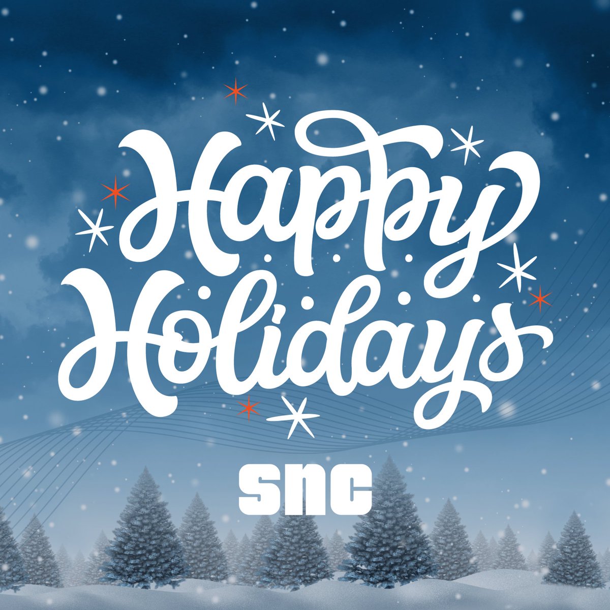 Celebrating this joyous season with you and sending warm wishes your way. Happy Holidays from everyone at SNC! ❄️