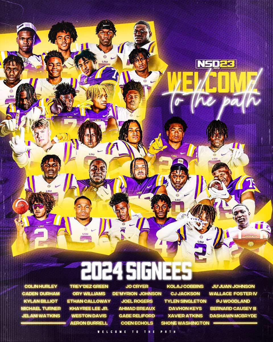 The Path Starts Here The early signing period is complete. Proud of all our coaches and staff for their work. Geaux Tigers!