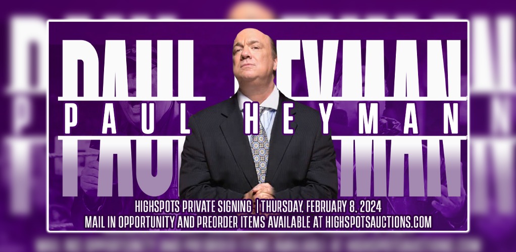 Ladies and Gentlemen,  we present @HeymanHustle. Visit highspotsauctions.com for all information,  more products to be added in January.