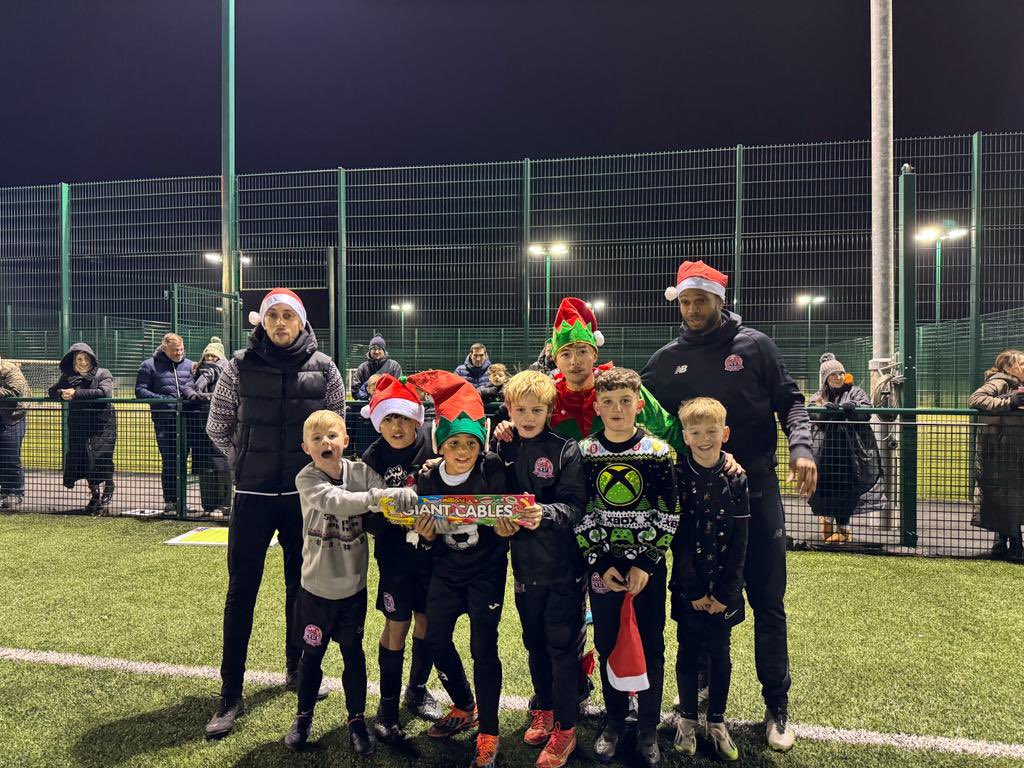 AFCFyldeAcademy's tweet photo. …and that’s a ‘wrap’ in 2023 for our Junior Academy!

Players from U7 - U16 took part in a brilliant Christmas Themed evening before they enjoy a well deserved break &amp; return in 2024.

Well done and thank you to all of the players, parents and staff for their efforts this year. https://t.co/z6WcORckJY
