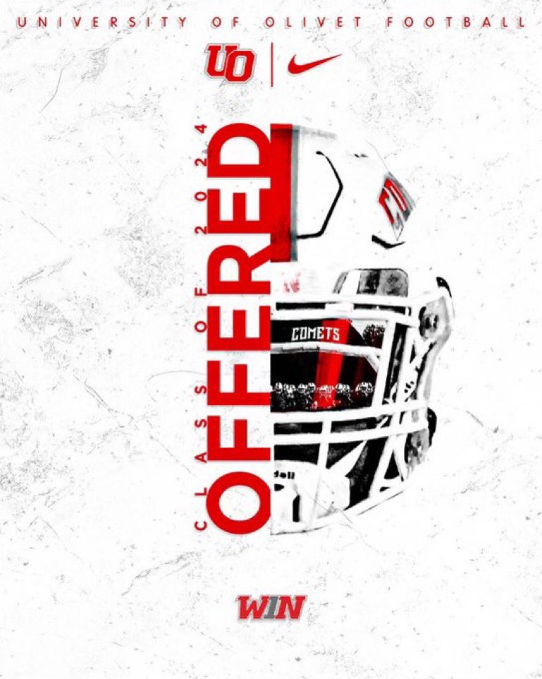 #AGTG AFTER A GREAT CONVERSATION @K9Bradley I’M BLESSED TO RECEIVE MY 10TH OFFER FROM UNIVERSITY OF OLIVET 🔴⚪️ @BrendanBoatwri2 @DylanOliver23 @RealNews102 @ewright2410 @RyanWrightRNG @THEPLATFORMDR @AGEDITS32 @IAm_Wilder32 @joey_jaime