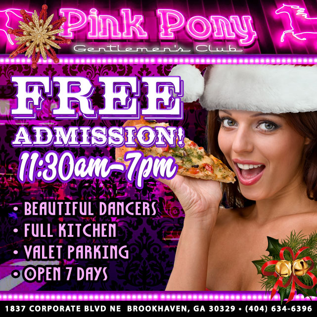 Reminder🎄🎄FREE door til 7pm at Atlanta’s legendary Pink Pony gentlemens club🦄1837 Corporate Blvd NE Brookhaven GA 30329 🎉🎉 #pinkponyatl #atlgentlemensclub #dayshiftatl #greatfood #atlanta 💵 #pinkponyatl