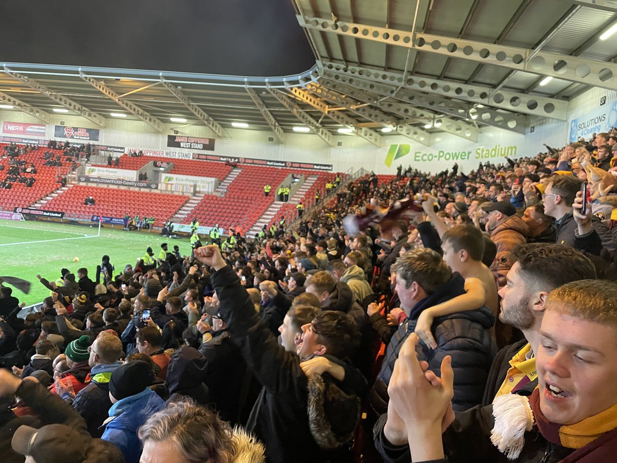 Liam Scott (@liamscottwy) on Twitter photo Fantastic result for <a href="/officialbantams/">Bradford City AFC</a> at <a href="/drfc_official/">Don(C)aster Rovers FC</a> tonight. Unreal atmosphere. That’s how you finish up nicely in <a href="/SkyBetLeagueTwo/">Sky Bet League Two</a> for Christmas. 🐔🎄👏
#BCAFC Fantastic result for <a href="/officialbantams/">Bradford City AFC</a> at <a href="/drfc_official/">Don(C)aster Rovers FC</a> tonight. Unreal atmosphere. That’s how you finish up nicely in <a href="/SkyBetLeagueTwo/">Sky Bet League Two</a> for Christmas. 🐔🎄👏
#BCAFC
