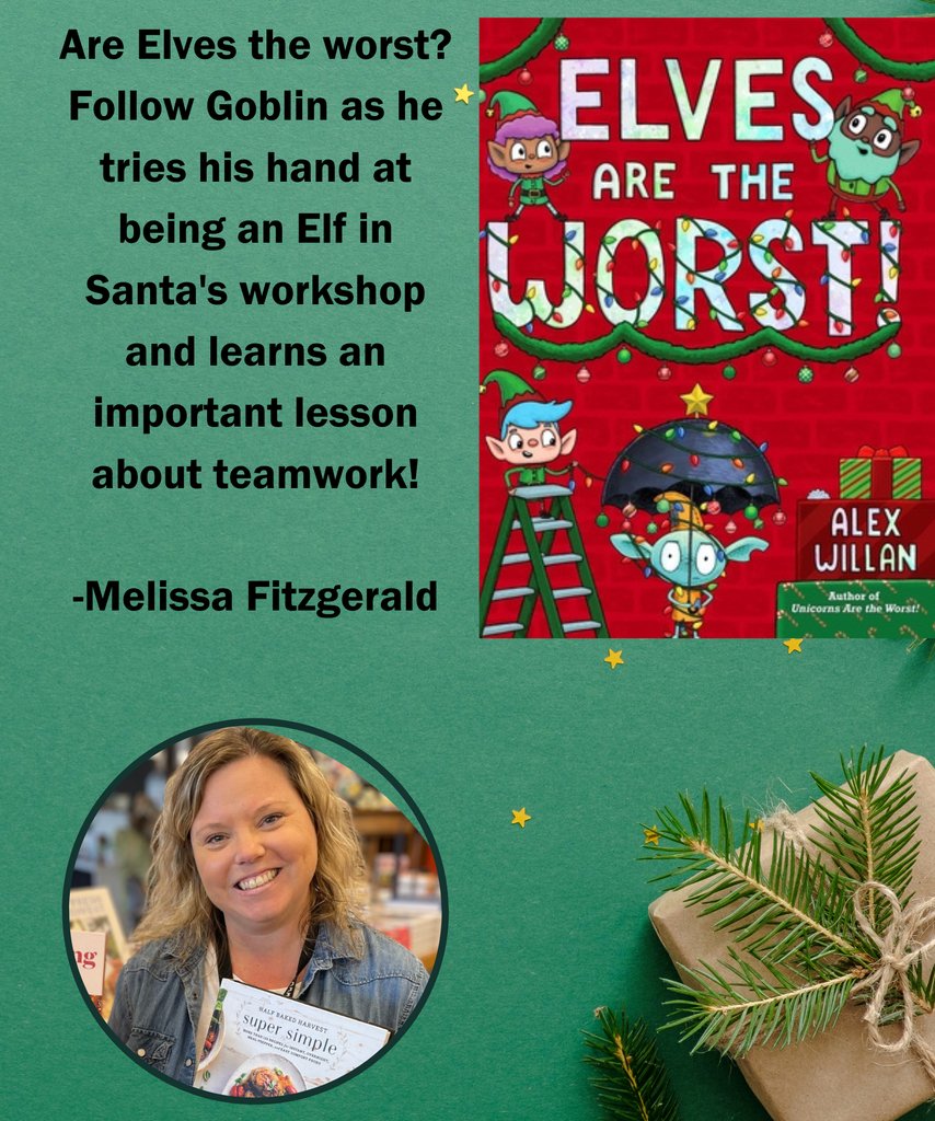 Want a very fun and good hearted Christmas book as a gift? Definitely check Elves are the Worst! by Alex Willan. Approved by our very own Children's Book Coordinator Melissa. Come in-store or order online to pick up here: watermarkbooks.com/book/978166592…