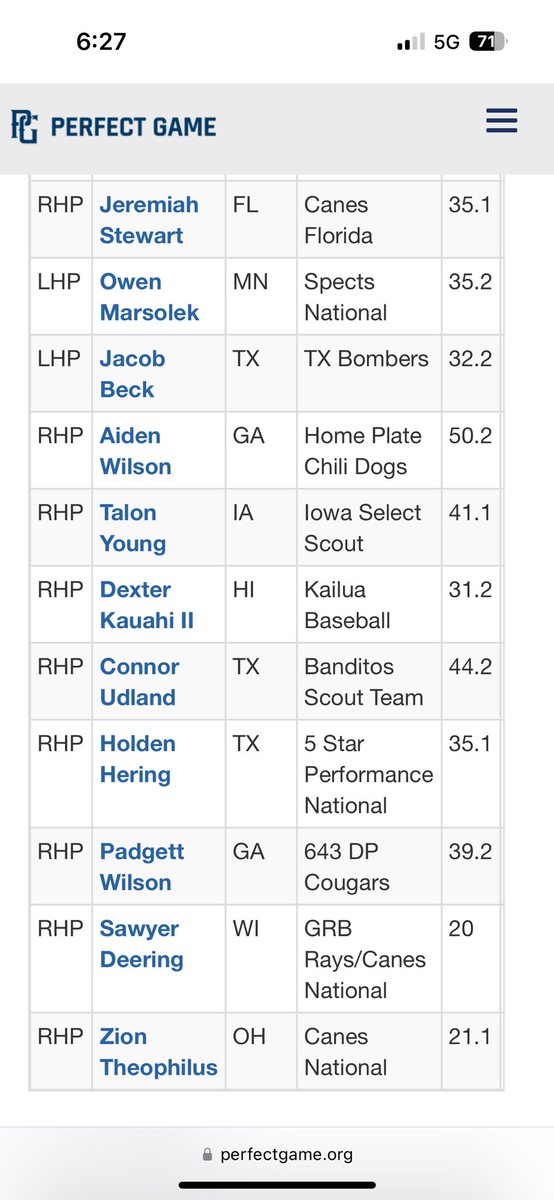 Wilson29Padgett's tweet photo. Honored to be named to the All-Tourney second team for 2025 for pitchers. Excited for the high school season. @recruit643 @643DPAthletics @philbyrd32 @RICSbaseball https://t.co/kJCez7Rw6m