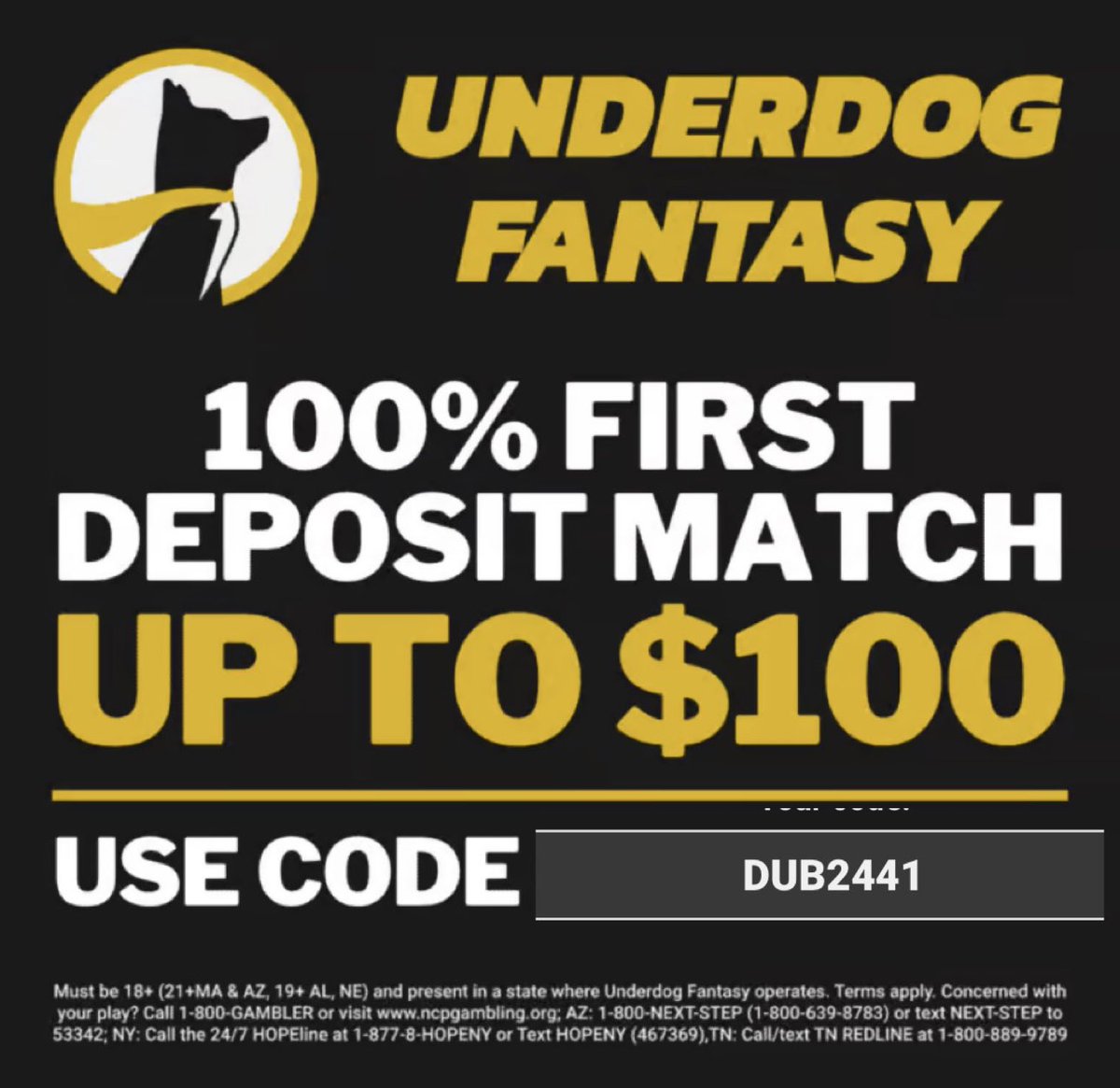 HunnitLocks's tweet image. If you are not on #PrizePick, #Sleeper, #Underdog , #Fliff or #ParlayPlay yet use my referral code below for $100 FREE ON EACH APP 🤑

@PrizePicks

app.prizepicks.com/sign-up?invite…

@SleeperPicksHQ 

sleeper.com/promo/RF-DUCKD…

@parlay_play 

parlayplay.io/account/signup…

@UnderdogFantasy…