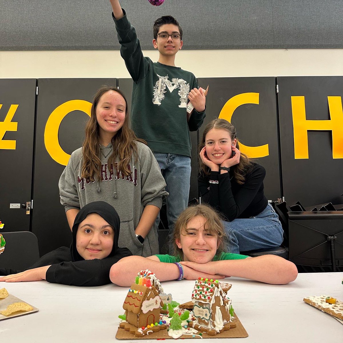 A little gingerbread house fun to kick off Christmas break! #orchfam