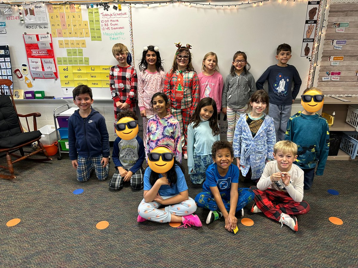 Happy winter break from 2C! 🎄🤍❤️ #hvrsd #secondgrade