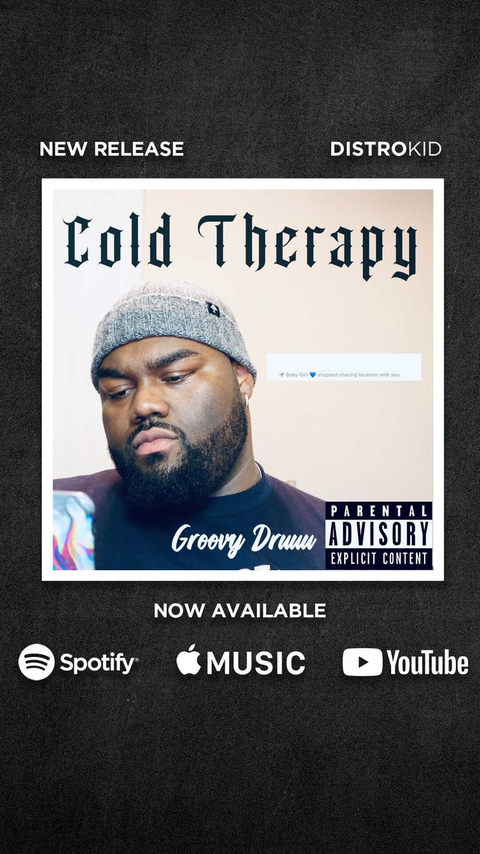 Cold Therapy 🥶 OUT NOW!!

4 Tracks, Great Story, Give it a listen 

Link in my bio 🥶🦾

Apple Music:
music.apple.com/us/album/cold-…

Spotify:
open.spotify.com/album/66h1E4Cy…