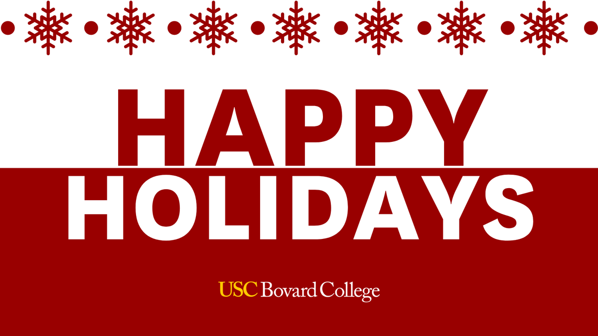 USC_MSPM's tweet photo. Wishing you and your loved ones a merry and bright holiday season! https://t.co/8w0qfH3pdz