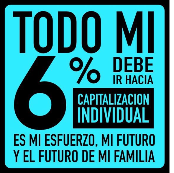 Todo el 6% a capitalización individual. Por si alguien se pone creativo.