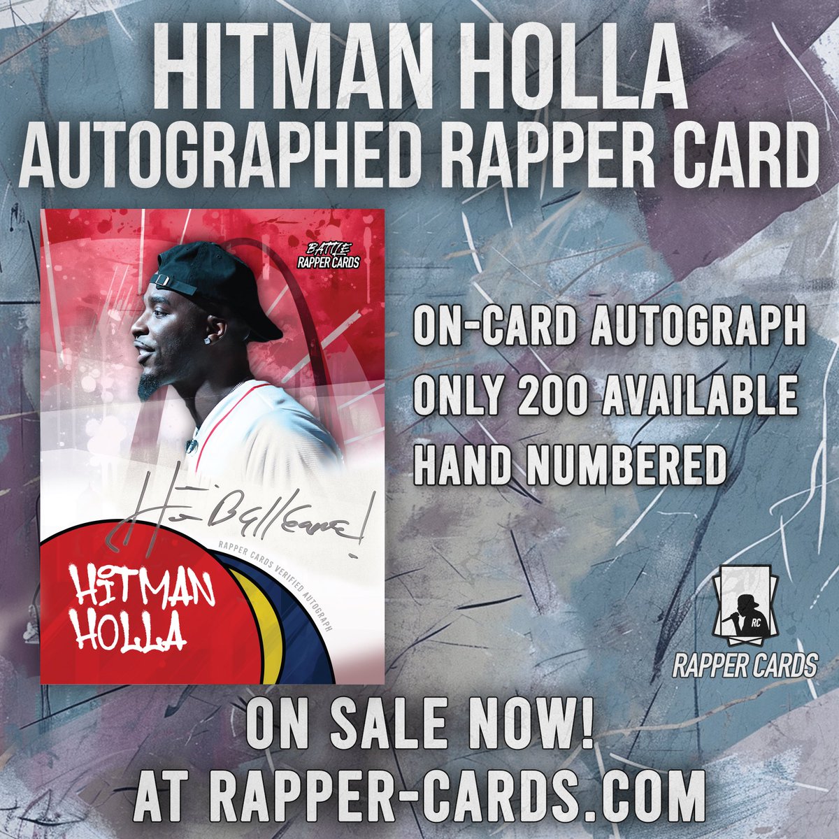 Hitman Holla’s First Autographed Rapper Card is available now! This exclusive, limited collectible is a piece of battle rap history. With only 200 in existence, each hand signed by @hitmanholla himself, these cards are perfect for any battle rap fan. Available at…