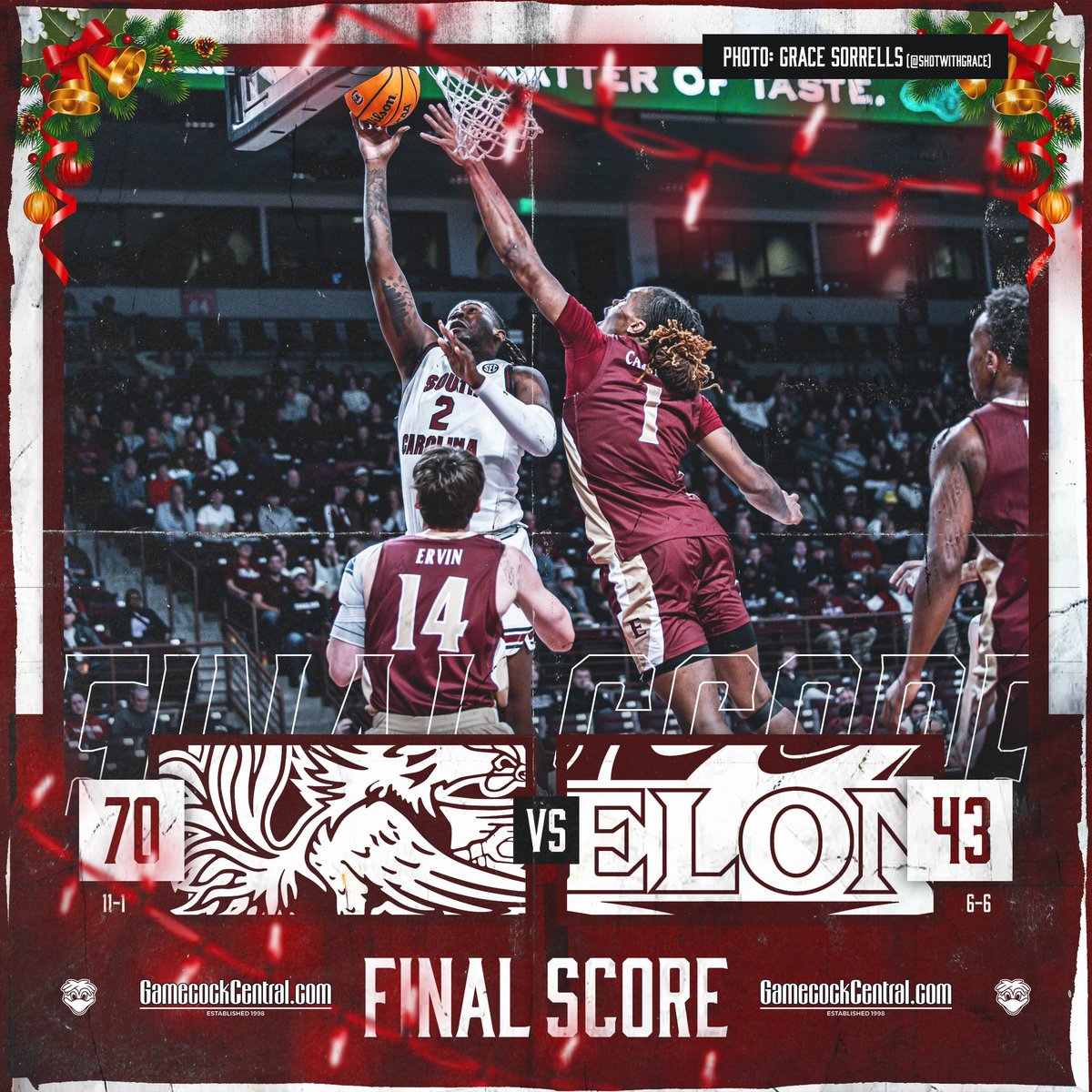 GAMECOCKS GET IT DONE!! 🎅🏻🐓

<a href="/GamecockCentral/">GamecockCentral.com</a> <a href="/shotwithgrace/">Grace Sorrells</a>