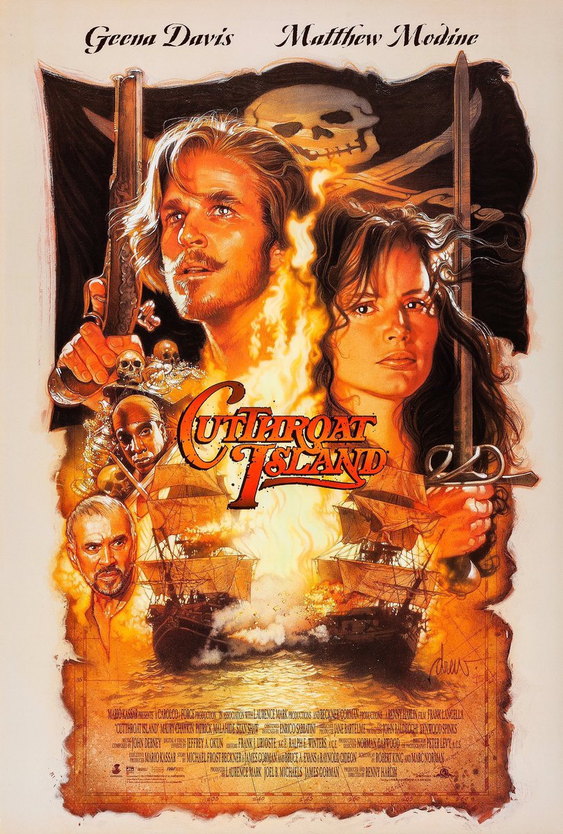 🎬MOVIE HISTORY: 28 years ago today, December 22, 1995, the movie ‘Cutthroat Island’ opened in theaters!

#GeenaDavis @MatthewModine #FrankLangella #MauryChaykin #PatrickMalahide @StanShaw1 #HarrisYulin @therennyharlin