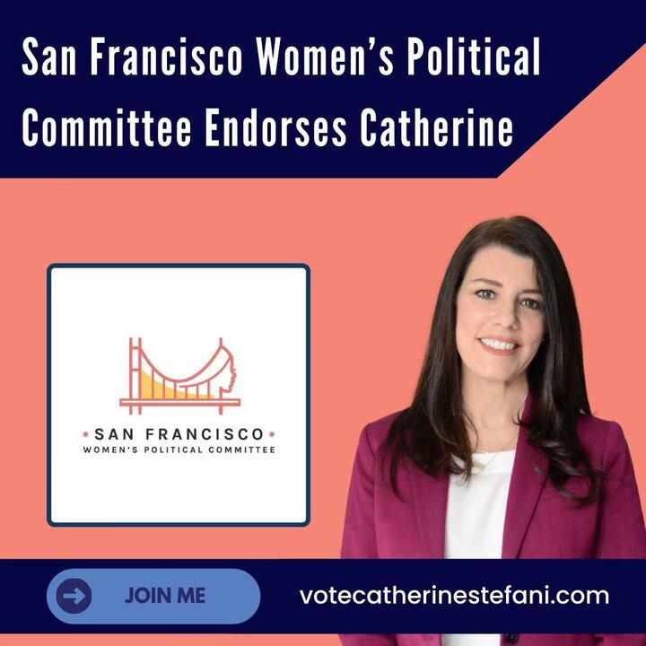 Major endorsement 📣📣: The San Francisco Women’s Political Committee has endorsed our campaign for State Assembly! @sfwpc works to elect candidates that are committed to empowering and fighting for the advancement of all women—I’m honored to have their support in our campaign.