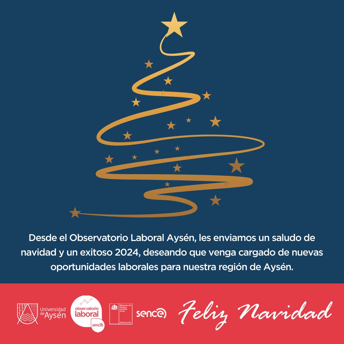 🎅🏼✨ Feliz Navidad y Año Nuevo para Todas y todos¡¡
<a href="/SenceChile/">Servicio Nacional de Capacitación y Empleo, Sence.</a> 
<a href="/MintrabAysen/">Seremi Trabajo Aysén</a> 
<a href="/UdeAysen/">UniversidadAysén</a> 
<a href="/meconomiaaysen/">Seremi de Economía Aysén</a>