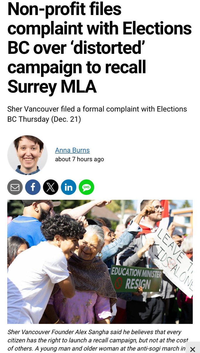 “Democracy cannot be distorted and weaponized against 2SLGBTQIA+ people to deny them their human rights,” Sangha said. “Instead of perpetuating harm, the education system is ensuring human rights are of foremost importance,” Ohana said. cloverdalereporter.com/local-news/non… @AnnaBBurns
