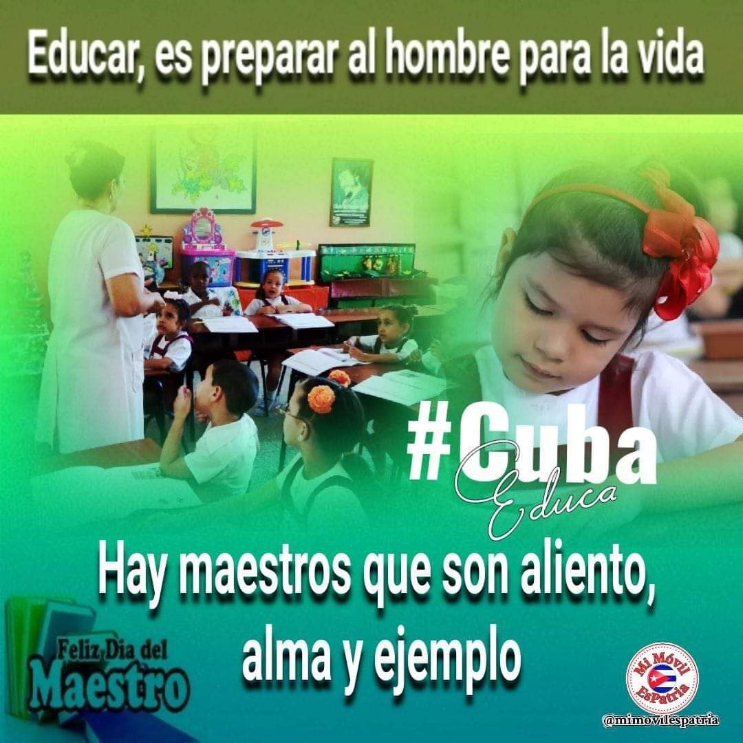 #ForjandoFuturo 
#CubaEduca 
#AgroalimPorCuba 🇨🇺