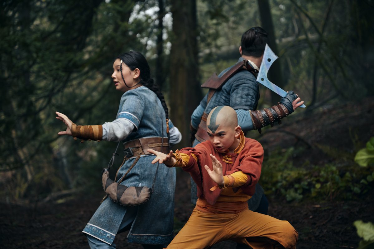 Together, they're going to save the world. AVATAR: THE LAST AIRBENDER comes out February 22!