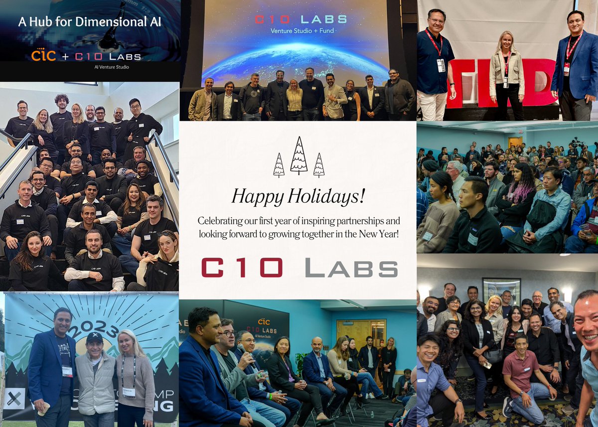 Happy Holidays and best wishes for a prosperous 2024! May the new year bring joy, success, and unforgettable ventures.  #DimensionalAI #AIHub #Innovation #C10Labs #HappyNewYear #NewYear2024
