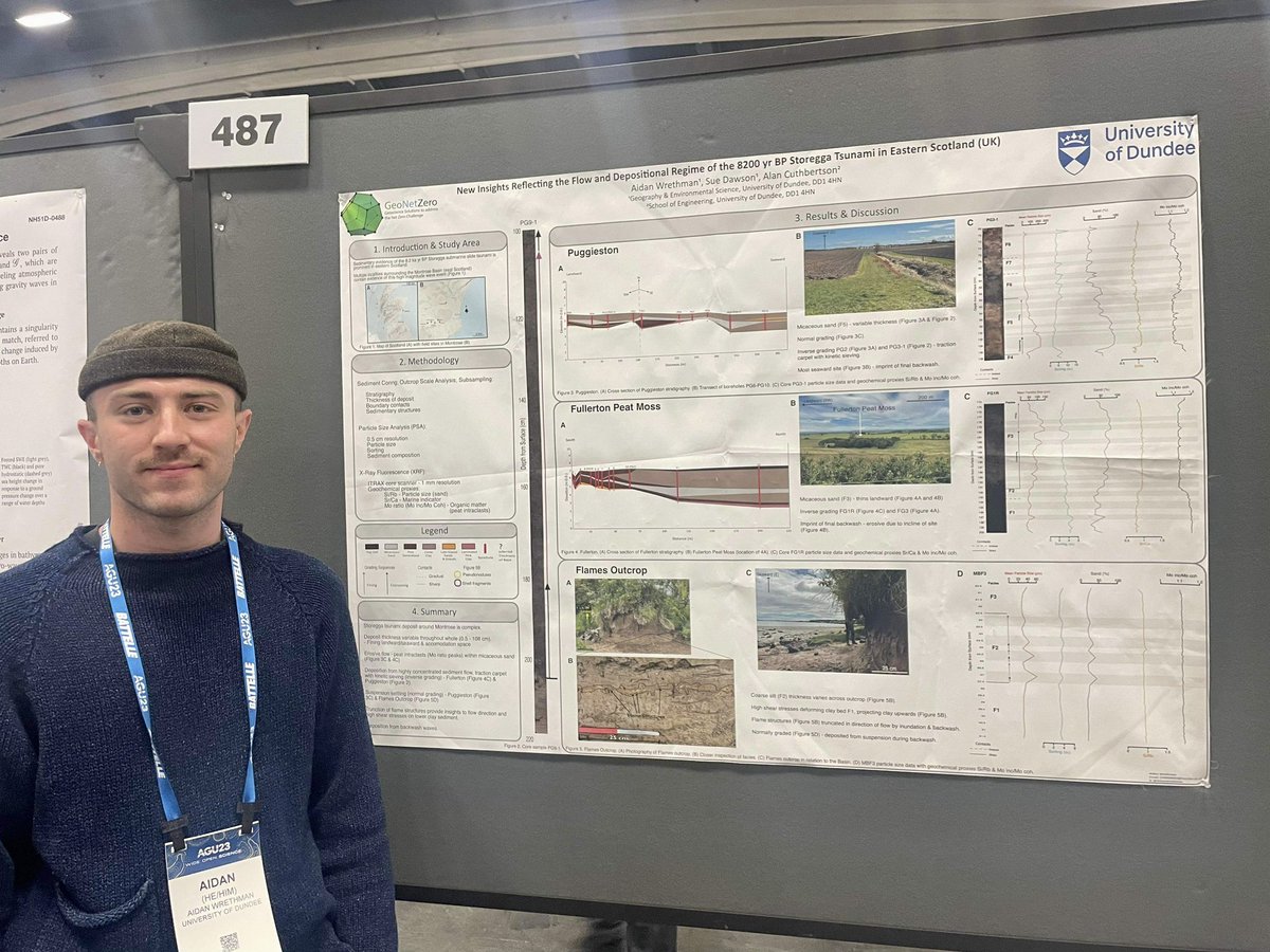 Super proud of PhD student @AidanWrethman presenting at his first major conference @theAGU #tsunamis @Geog_UoD @DundeeWater @ajscuthbertson