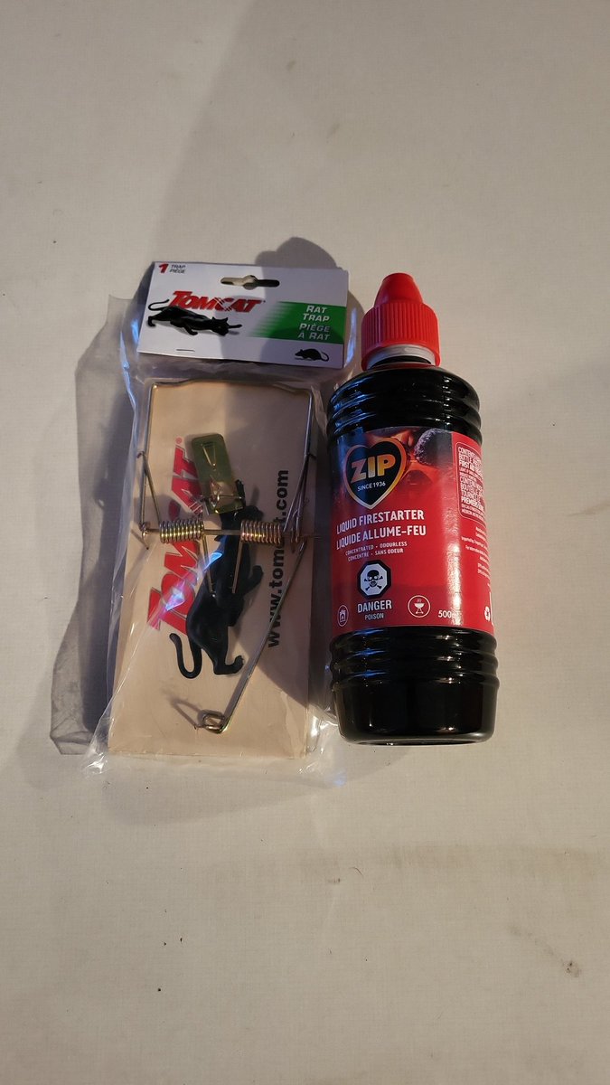 The lady at the home center looked down at this and said "I shouldn't be selling you this combination, your dumbass will find a way to get arrested because of it."
The lady was my mother.